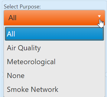 image of the report purpose selector